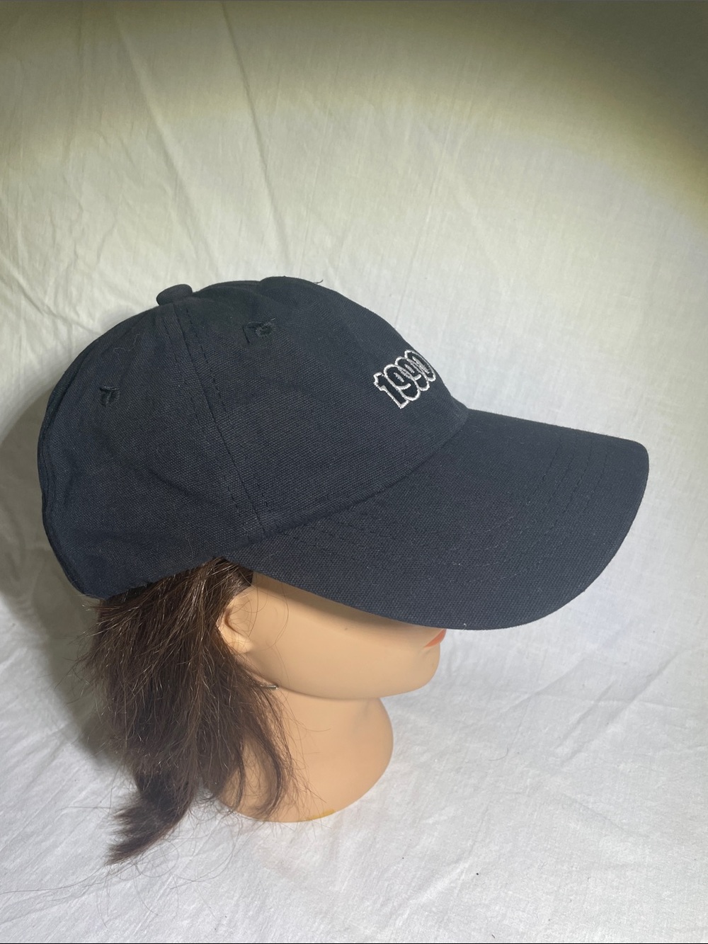 Women's Black '1990' Embroidered Baseball Cap